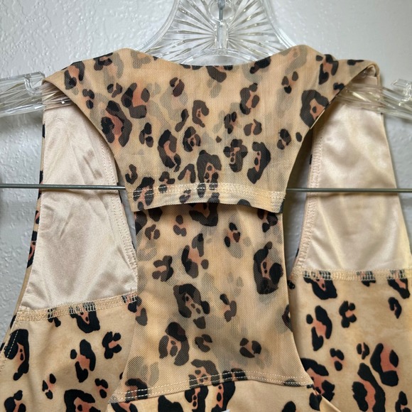 Fabletics Athletic Leopard Print Racerback Sports Bra Women's Workout Fitness - Picture 4 of 5